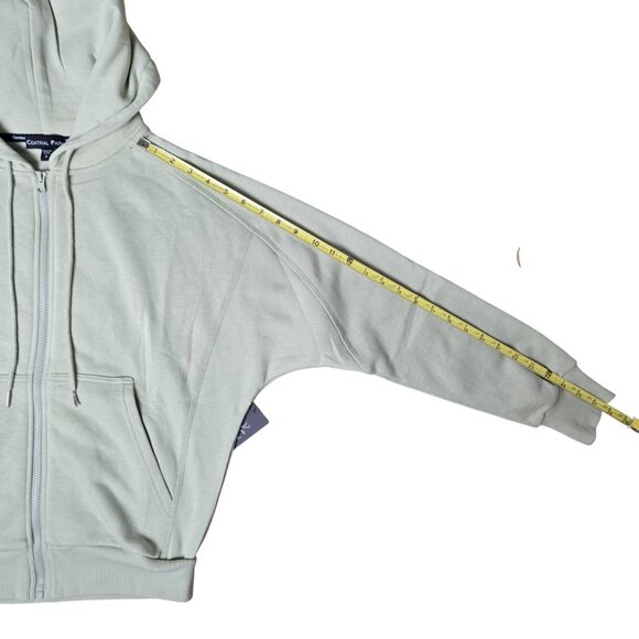 Central Park Women Small Light Green Soft Full Zip Hoodie NEW WITH TAGS - Picture 7 of 12